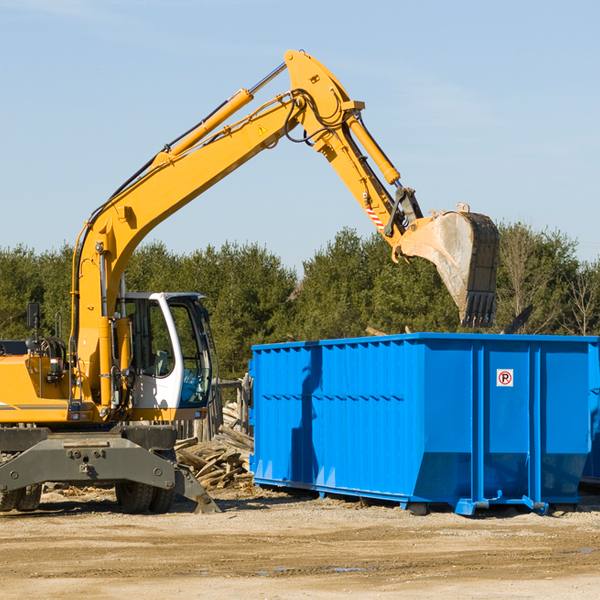 how does a residential dumpster rental service work in Baskerville